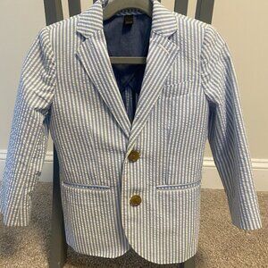 Crewcuts Ludlow Seersucker Boys size 4 Blazer